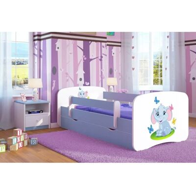 Lit pour enfant Babydreams 140x70cm avec tiroir & barrières - Lit pour enfant - Publicité Lit pour enfant Babydreams 140x70cm avec tiroir & barrières - Lit pour enfant - Publicité