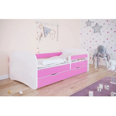 Lit pour enfants Babydreams Rose avec tiroir et matelas - Publicité Lit pour enfants Babydreams Rose avec tiroir et matelas - Publicité