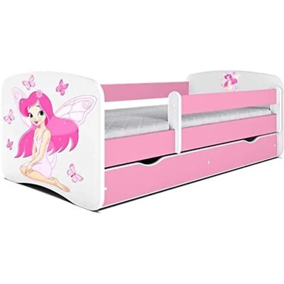 Lit pour enfants Kocot Kids Pink - Réversible avec Rangement, 160x80cm - Publicité Lit pour enfants Kocot Kids Pink - Réversible avec Rangement, 160x80cm - Publicité