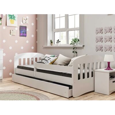 Cama Infantil Benlemi - Clásica, Sin Colchón, 80x180cm, Cajón Cama Infantil Benlemi - Clásica, Sin Colchón, 80x180cm, Cajón