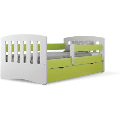 Lit pour enfants Kocot Kids Classic 1 Vert - 140x80 cm avec tiroir et matelas - Publicité Lit pour enfants Kocot Kids Classic 1 Vert - 140x80 cm avec tiroir et matelas - Publicité