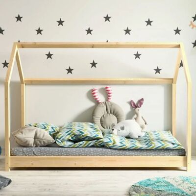 Lit Naturel Bella de Kocot Kids - Lit 180 x 80 cm - Publicité Lit Naturel Bella de Kocot Kids - Lit 180 x 80 cm - Publicité