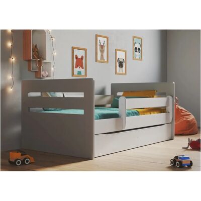 Cama infantil Gray Tomi - 80x180cm - Colchón de espuma Cama infantil Gray Tomi - 80x180cm - Colchón de espuma