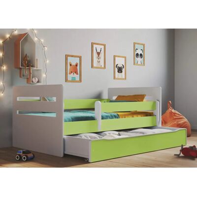 Lit enfant Kocot 140x80cm avec tiroir et matelas - Lit pour enfants - Publicité Lit enfant Kocot 140x80cm avec tiroir et matelas - Lit pour enfants - Publicité