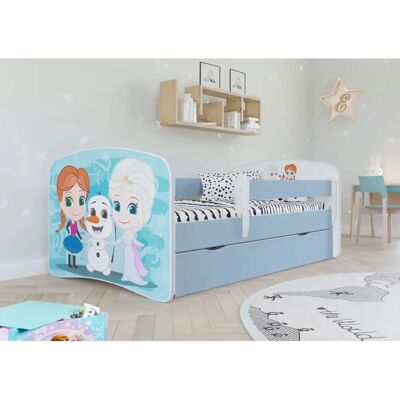 Lit pour enfants Babydreams Bleu - Réversible 140x70 - Coins Ronds Sûrs - Publicité Lit pour enfants Babydreams Bleu - Réversible 140x70 - Coins Ronds Sûrs - Publicité