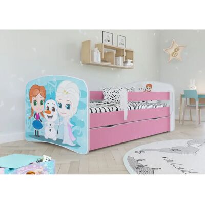 Babydreams Rosa 160x80 cm Kinderbett mit Schublade & Sicherheitsleiste - Bett Babydreams Rosa 160x80 cm Kinderbett mit Schublade & Sicherheitsleiste - Bett