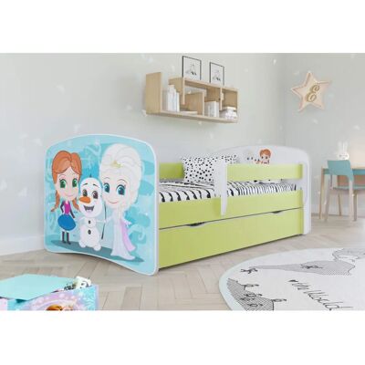Lit Enfant Babydreams - Vert avec tiroir & Barrière de sécurité - Publicité Lit Enfant Babydreams - Vert avec tiroir & Barrière de sécurité - Publicité