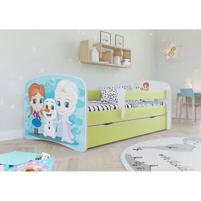 Lit enfant Babydreams - 160x80 cm - Vert - Publicité Lit enfant Babydreams - 160x80 cm - Vert - Publicité