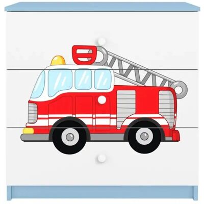 Commode enfant Babydreams Camion de Pompiers Bleu - Publicité Commode enfant Babydreams Camion de Pompiers Bleu - Publicité