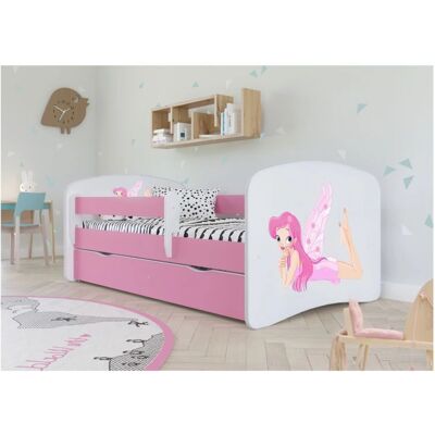 Lit enfant Babydreams Bleu - Réversible avec tiroir & barrières - 140x70 cm - Publicité Lit enfant Babydreams Bleu - Réversible avec tiroir & barrières - 140x70 cm - Publicité