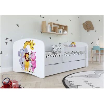 Lit enfant Babydreams Zoo Green - Réversible, 160x80cm - Publicité Lit enfant Babydreams Zoo Green - Réversible, 160x80cm - Publicité