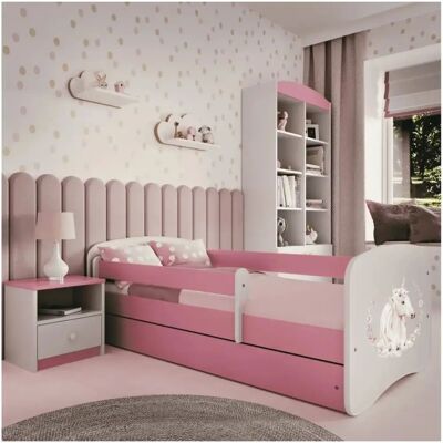 Babydreams Pink Kinderbett - 180x80 Cm - Sicherheit & Komfort Babydreams Pink Kinderbett - 180x80 Cm - Sicherheit & Komfort