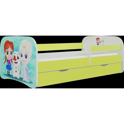 Lit enfant Babydreams Vert avec tiroir et barrière de sécurité - Lit enfant - Publicité Lit enfant Babydreams Vert avec tiroir et barrière de sécurité - Lit enfant - Publicité