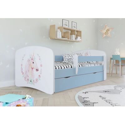 Lit enfant Babydreams - Réversible avec tiroir - 18mm stratifié - 160x80cm - Bleu - Publicité Lit enfant Babydreams - Réversible avec tiroir - 18mm stratifié - 160x80cm - Bleu - Publicité