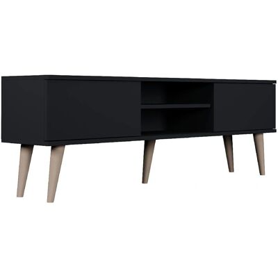 Mueble TV Kocot Toronto - Natural y Negro - 50 pulgadas Mueble TV Kocot Toronto - Natural y Negro - 50 pulgadas