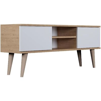 Soporte de TV Kocot Toronto Beige/Blanco - Diseño Escandinavo Soporte de TV Kocot Toronto Beige/Blanco - Diseño Escandinavo