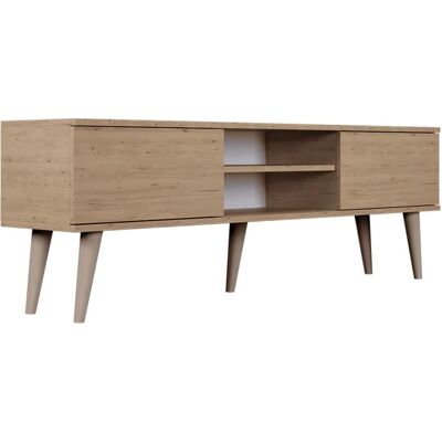 Mueble TV Beige Toronto - 70 pulgadas, Diseño Escandinavo Moderno Mueble TV Beige Toronto - 70 pulgadas, Diseño Escandinavo Moderno