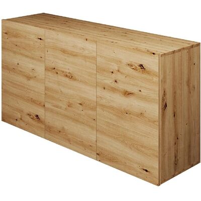 DALLYN Idao Buffet de Pared - 3 Puertas, Haya y Tablero de Partículas, 160x36x60cm DALLYN Idao Buffet de Pared - 3 Puertas, Haya y Tablero de Partículas, 160x36x60cm