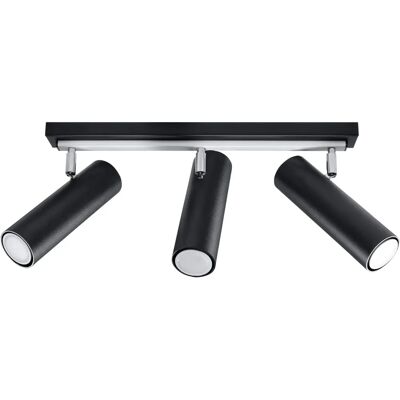 Sollux DIREZIONE - 3 Light Black Spotlight Bar Ceiling Lamp Sollux DIREZIONE - 3 Light Black Spotlight Bar Ceiling Lamp