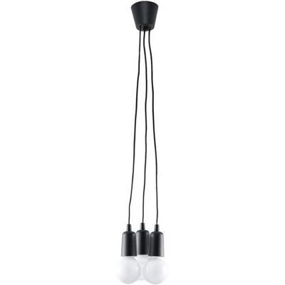 Sollux DIEGO 3-Light Black Ceiling Pendant Sollux DIEGO 3-Light Black Ceiling Pendant