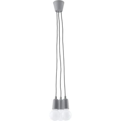 Sollux DIEGO 3-Light Grey Ceiling Pendant Sollux DIEGO 3-Light Grey Ceiling Pendant