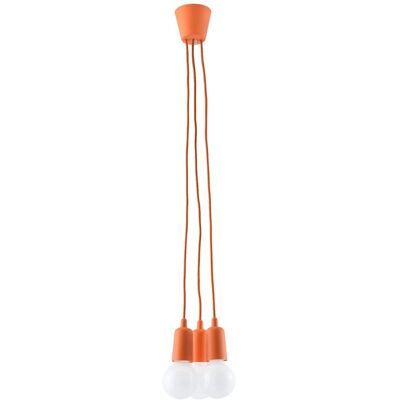 Sollux DIEGO 3-Light Orange Ceiling Pendant Sollux DIEGO 3-Light Orange Ceiling Pendant