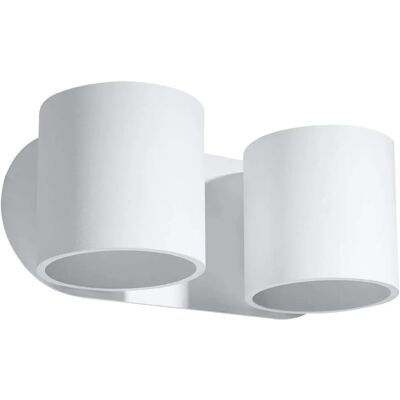 Sollux Lighting Orbis Twin Round Up & Down Wall Lamp White G9 Sollux Lighting Orbis Twin Round Up & Down Wall Lamp White G9
