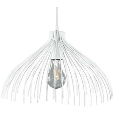 Sollux UMB White Wire Frame Pendant Light - Pendant Light Sollux UMB White Wire Frame Pendant Light - Pendant Light