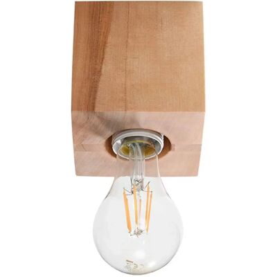 Sollux Lighting Ariz Applique Surface - Bois Naturel - E27 - Downlights - Publicité Sollux Lighting Ariz Applique Surface - Bois Naturel - E27 - Downlights - Publicité