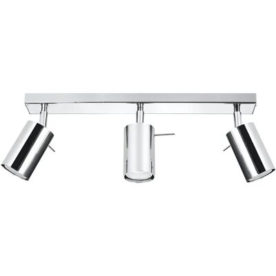 Sollux Lighting Ring Focos Empotrados 3 Luces Cromo GU10 - Lámpara de Techo Sollux Lighting Ring Focos Empotrados 3 Luces Cromo GU10 - Lámpara de Techo