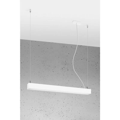 Lustre suspendu LED intégré blanc Sollux Pinne 65cm - Lampe suspendue - Publicité Lustre suspendu LED intégré blanc Sollux Pinne 65cm - Lampe suspendue - Publicité