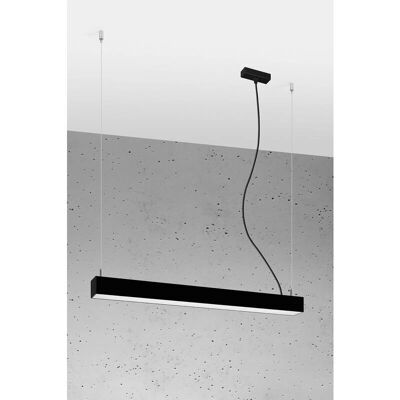 Lampe suspendue linéaire intégrée LED noire 65cm Sollux Pinne - Lampe suspendue - Publicité Lampe suspendue linéaire intégrée LED noire 65cm Sollux Pinne - Lampe suspendue - Publicité