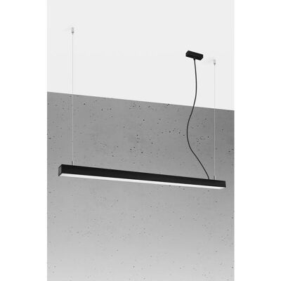 Suspension LED intégrée Sollux TH.069 Noire - Plafonnier - Publicité Suspension LED intégrée Sollux TH.069 Noire - Plafonnier - Publicité