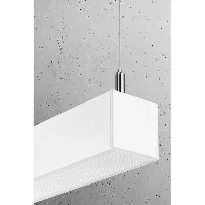 Lustre suspendu en acier blanc Sollux TH.086 145cm - Lampe suspendue - Publicité Lustre suspendu en acier blanc Sollux TH.086 145cm - Lampe suspendue - Publicité