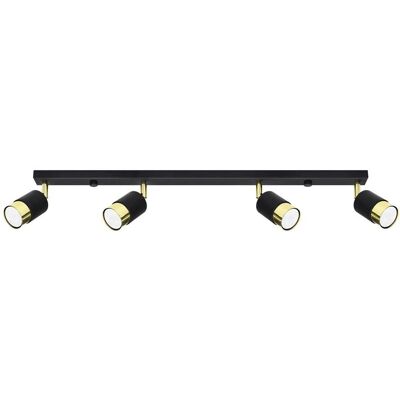 Sollux Lighting NERO 4 Taklampa - Svart/Guld Sollux Lighting NERO 4 Taklampa - Svart/Guld