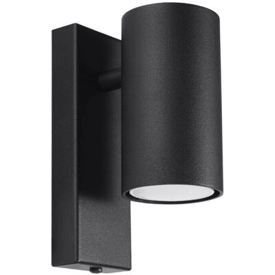 Lámpara de Pared Sollux Lighting Utti Negra - Lámpara de Pared Lámpara de Pared Sollux Lighting Utti Negra - Lámpara de Pared