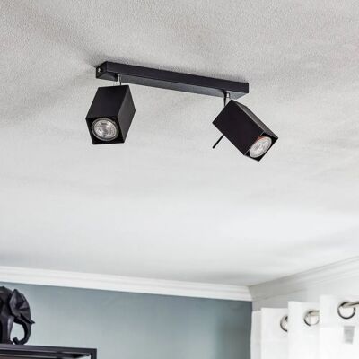 SOLLUX LIGHTING Kwadratowe światło sufitowe - 2 światła - Oprawa sufitowa SOLLUX LIGHTING Kwadratowe światło sufitowe - 2 światła - Oprawa sufitowa