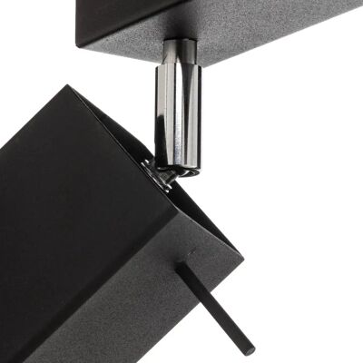 Fyrkantig taklampa SOLLUX LIGHTING - 4 LED - Svart Fyrkantig taklampa SOLLUX LIGHTING - 4 LED - Svart