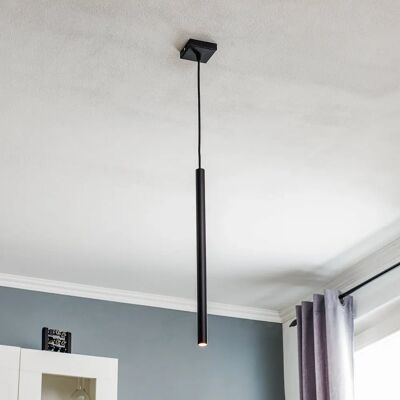 SOLLUX LIGHTING Dunne zwarte hanglamp - Hanglamp SOLLUX LIGHTING Dunne zwarte hanglamp - Hanglamp