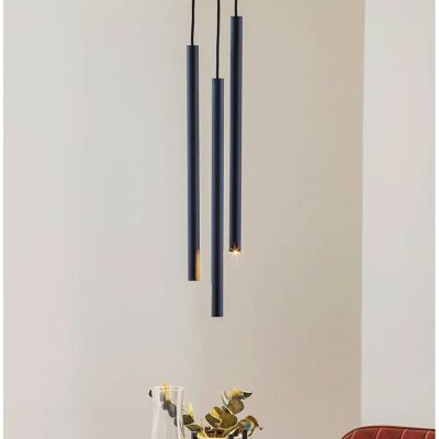 SOLLUX LIGHTING Hanglamp Thin - Zwart - 3 Lichten - Rondell SOLLUX LIGHTING Hanglamp Thin - Zwart - 3 Lichten - Rondell