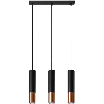 Lustre suspendu triple Sollux Lighting Loopez - Suspension - Publicité Lustre suspendu triple Sollux Lighting Loopez - Suspension - Publicité