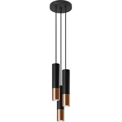 Sollux Lighting Loopez Black Copper GU10 Pendant Sollux Lighting Loopez Black Copper GU10 Pendant