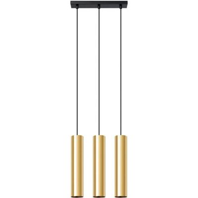 Lustre Suspendu Moderne Lagos - Or Poli - 3 GU10 - Publicité Lustre Suspendu Moderne Lagos - Or Poli - 3 GU10 - Publicité