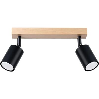 Lámpara de techo doble Verdo - Negro - 2x GU10 Lámpara de techo doble Verdo - Negro - 2x GU10