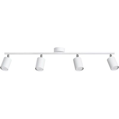 Bar de Spot encastré moderne blanc Lemmi 4x GU10 - Sollux Lighting - Publicité Bar de Spot encastré moderne blanc Lemmi 4x GU10 - Sollux Lighting - Publicité