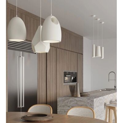 Sollux FLAWIUSZ Ceramic Pendant Light - Adjustable Height, White - Pendant Light Sollux FLAWIUSZ Ceramic Pendant Light - Adjustable Height, White - Pendant Light