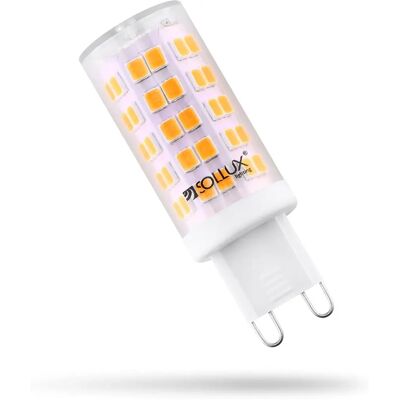 Ampoule LED G9 Sollux 3000K 4,5W 450lm - Publicité Ampoule LED G9 Sollux 3000K 4,5W 450lm - Publicité