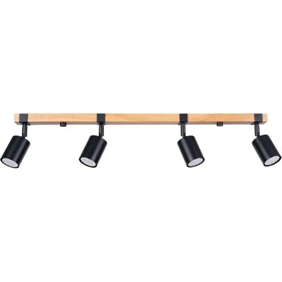 Sollux Lighting Fager Lámpara de Techo 4L Negro - Aplique de Techo Sollux Lighting Fager Lámpara de Techo 4L Negro - Aplique de Techo