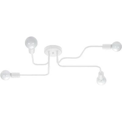Sollux Lighting Vector 4 White Ceiling Lamp - Ceiling Light Sollux Lighting Vector 4 White Ceiling Lamp - Ceiling Light
