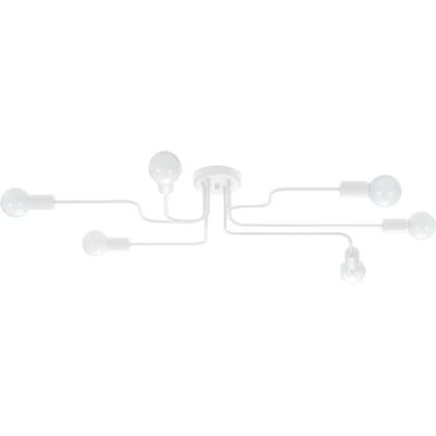 SOLLUX LIGHTING Vector 6 White Ceiling Lamp - Ceiling Light SOLLUX LIGHTING Vector 6 White Ceiling Lamp - Ceiling Light